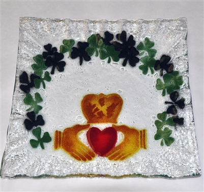 Claddagh Small Square Plate