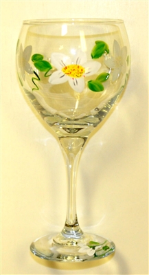 Daisy Red Wine Glass