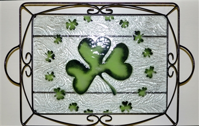 Shamrock Large Tray (with Metal Holder)